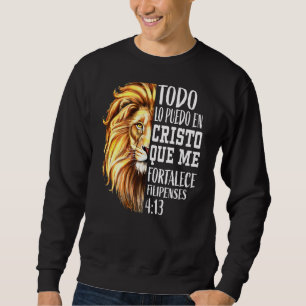 Moletom Christian Men Espanhol Lion Judah Graphic On Back 