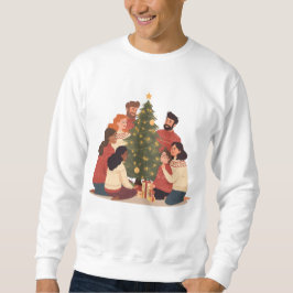 Moletom Christmas Family & Friends Cozy Holiday Sweatshirt