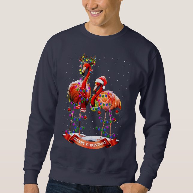 Moletom Christmas Flamingos (Frente)