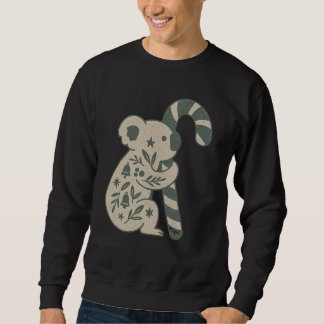 Moletom Christmas Koala with Candy Cane Sweatshirt