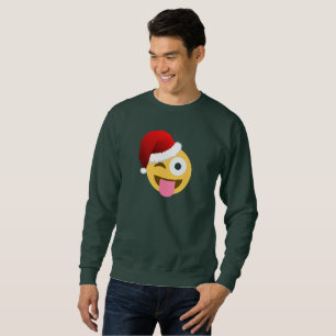 Moletom christmas santa claus vencendo moji massweatshirt