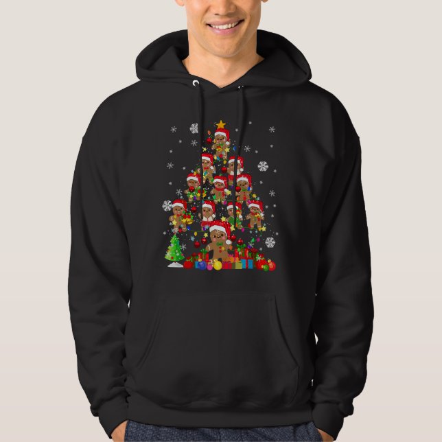 Moletom Christmas Tree Gingerbread Christmas Santa Gingerb (Frente)
