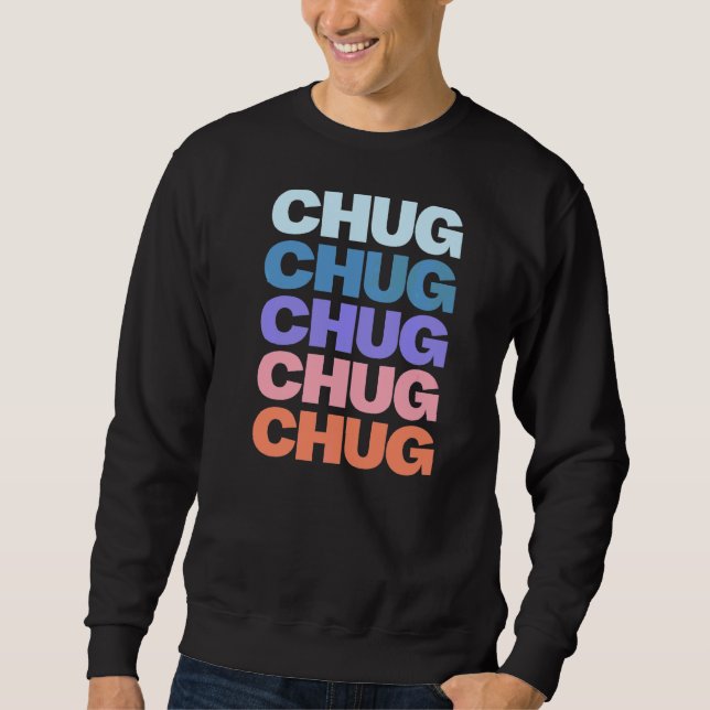 Moletom Chug de Design de texto Repetido Moderno (Frente)