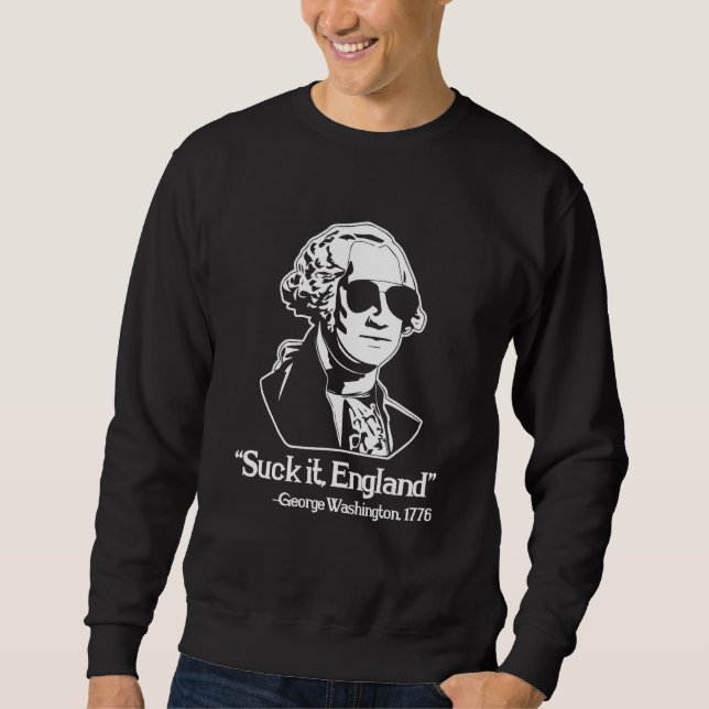 Moletom Chupa Isso, Inglaterra - George Washington 1776 -  (Frente)