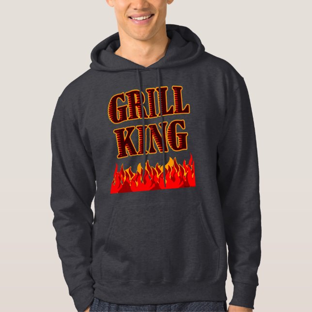 Moletom Churrasco Grill King Red Flames (Frente)