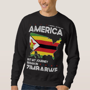 Moletom Cidadania Americana do Zimbábue nascer