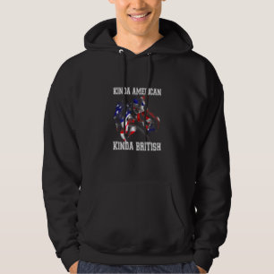 Moletom Cidadania dupla meio americana meio britânica EUA