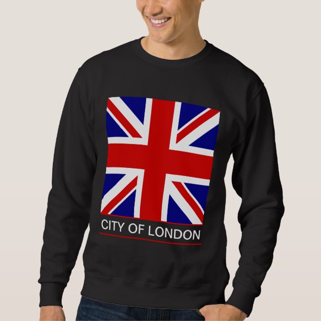 Moletom Cidade de Londres - bandeira de Union Jack (Frente)