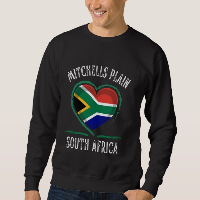 Moletom Cidade do Planalto de Mitchells, Bandeira da Áfric (Frente)