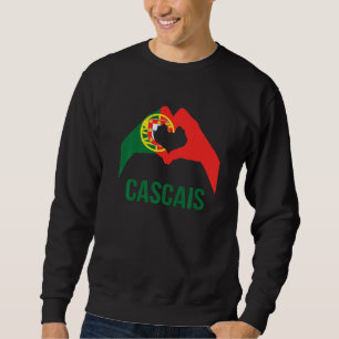 Moletom Cidade Portuguesa de Cascais Amor Bandeira de Port