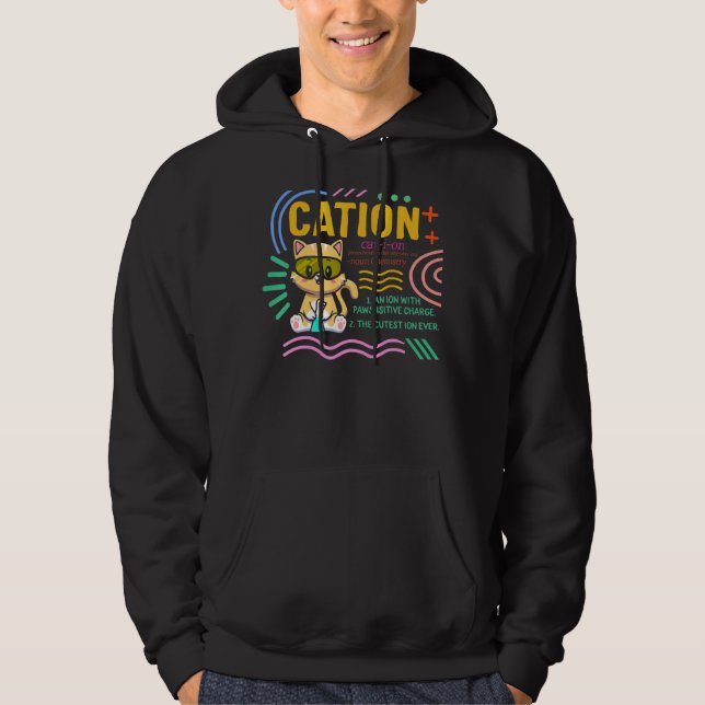Moletom Ciência - Ciências da Química Pawsitive - Catião d (Frente)