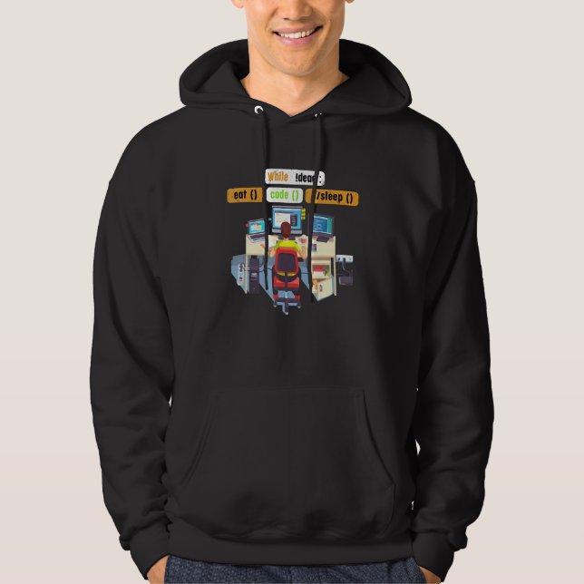 Moletom Ciência da Computação Python Codificador Comer Cód (Frente)