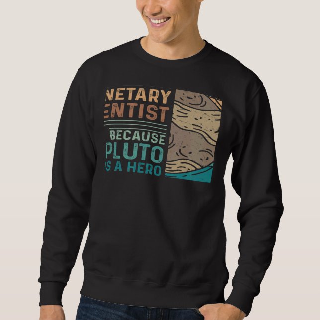 Moletom Ciência Planetária Vintage Astronomia Para Um Plan (Frente)