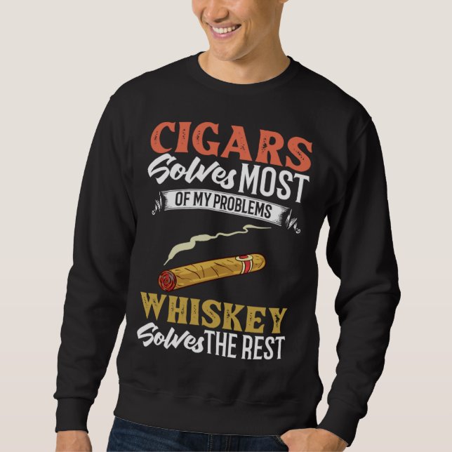Moletom Cigar Smoker Smoking Quotes (Frente)