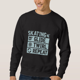 Moletom Cilindro De Patinador Ice Skate De Glide De Patina