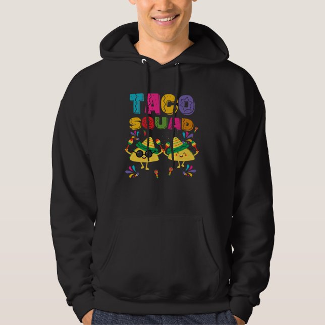 Moletom Cinco De Mayo Taco Squad Mexican Lets Fiesta  Men  (Frente)