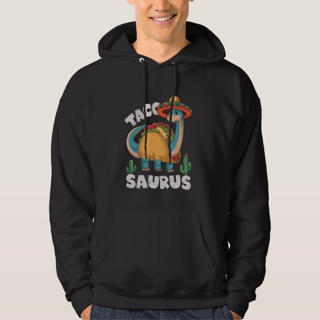 Moletom Cinco De Mayo Tacosaurus Taco Dinossauro Mexicano  (Frente)