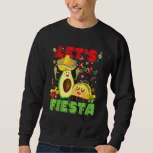 Moletom Cinco De Mayo Vamos Fiesta Avocado E Tacos Mexican