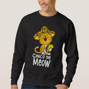Moletom Cinco De Meow Cute Cinco De Mayo Sombrero Taco Cat