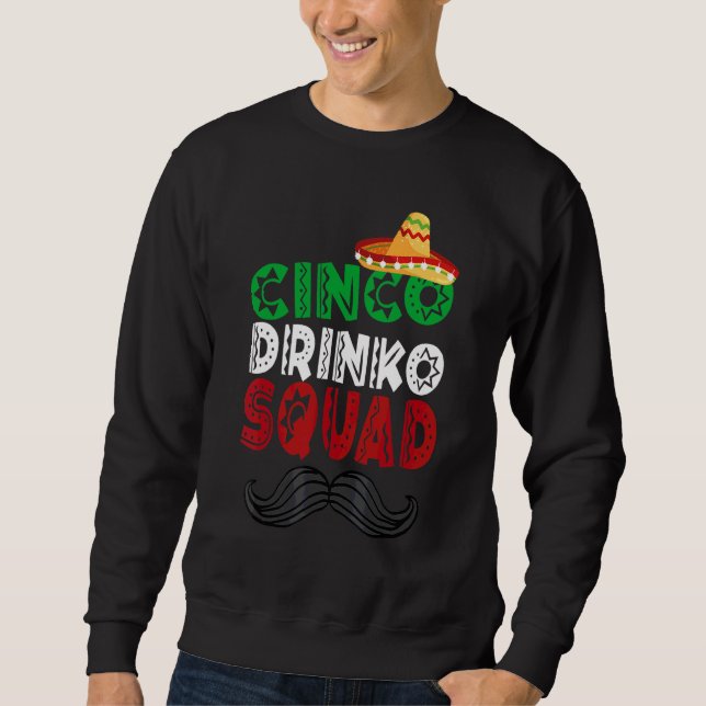 Moletom Cinco Drinko - Partido Esquadrão Mexicano Fiesta C (Frente)