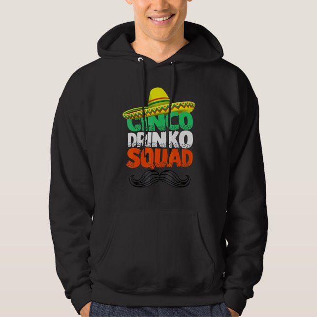 Moletom Cinco Drinko - Partido Esquadrão Mexicano Fiesta C (Frente)