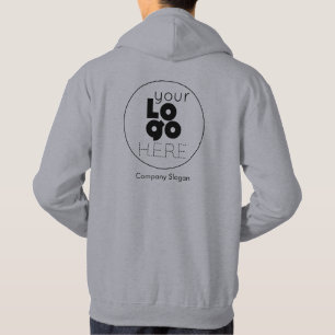 Moletom Cinza com o logotipo da sua empresa na parte trase