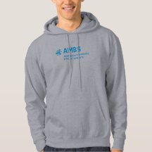 Moletom cinza masculino com logotipo AMBS