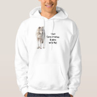 Cinza Wolf Conservation Wildlife Art Hoodie