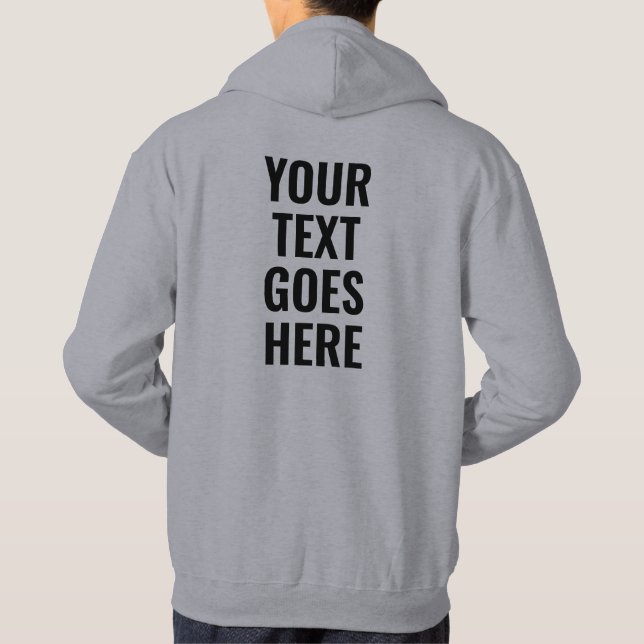 Moletom Cinzas Elegantes Modernas Impressas Do Lado Trasei (Verso)