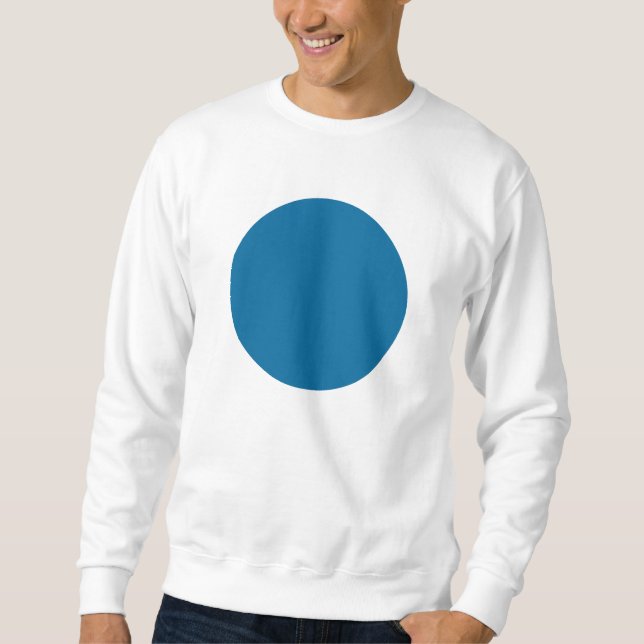 Moletom Círculo Simples - Azul Deserto (Frente)