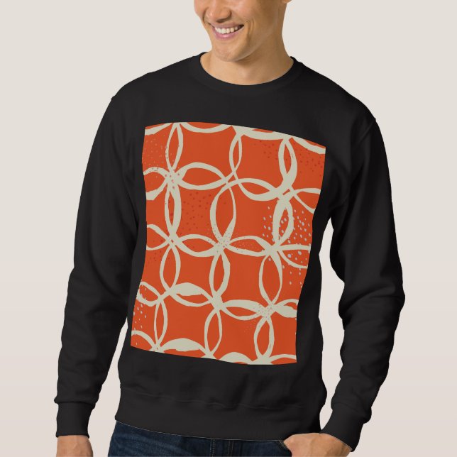 Moletom Círculos sem costura tendências Design (Frente)