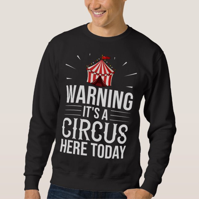 Moletom Circus Director Tent Animals Clown (Frente)