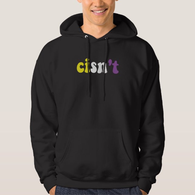 Moletom Cisn't Nonbinary Pride Non Binary Flag Cisgender P (Frente)