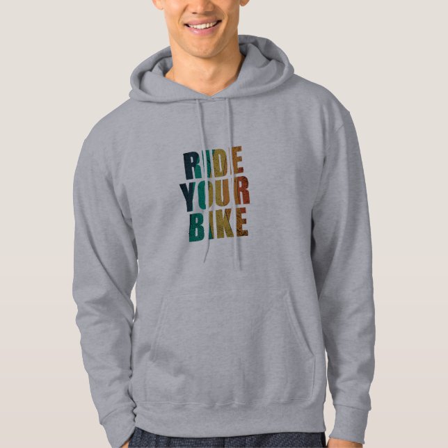 Moletom Citação Motivacional de Ciclismo de Montanha - Cic (Frente)