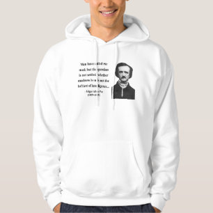 Moletom Citações 9b do ponto de entrada de Edgar Allen