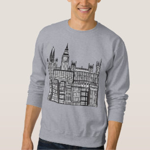 Moletom Cityscape Black and White Sweet de Londres