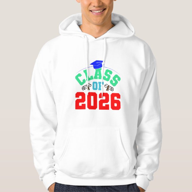 Moletom  Class of 2026 Sweatshirt Senior  (Frente)