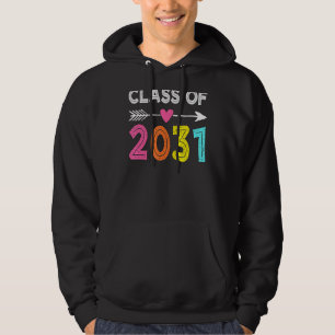 Moletom Classe De 2031 Cresce Comigo Graduação Primeiro Di