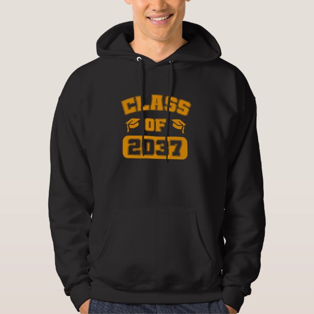 Moletom Classe De 2037 Cresce Com O Mais velho Idea Classe (Frente)