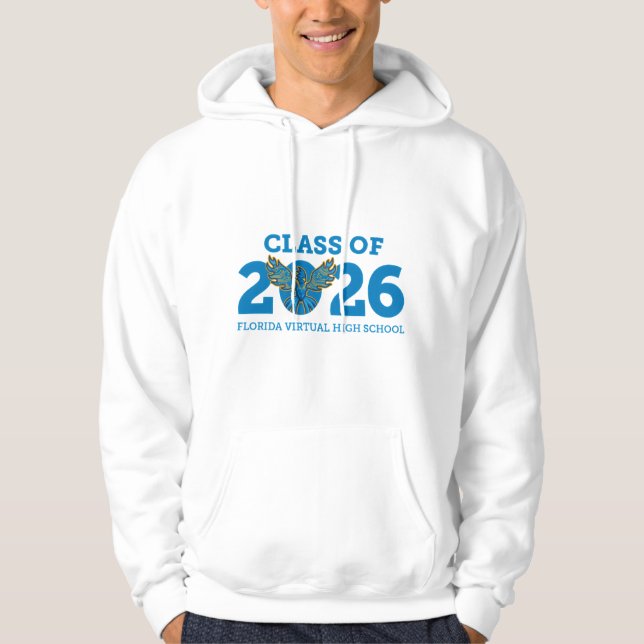 Moletom Classe FVHS de 2026 Hoodie (branco) (Frente)