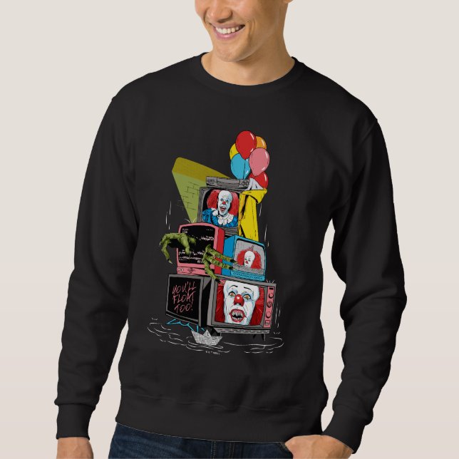 Moletom Classic Pennywise TV Stack - Você Flutuará Também (Frente)