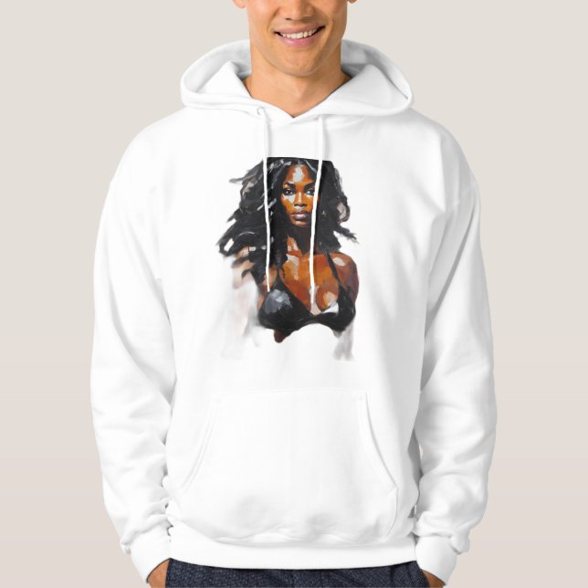 Moletom "Clássico Hoodie Branco: Seu Ho Essencial do Armár (Frente)