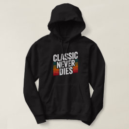 Moletom Clássico Nunca Morre Blusão Retro Vintage