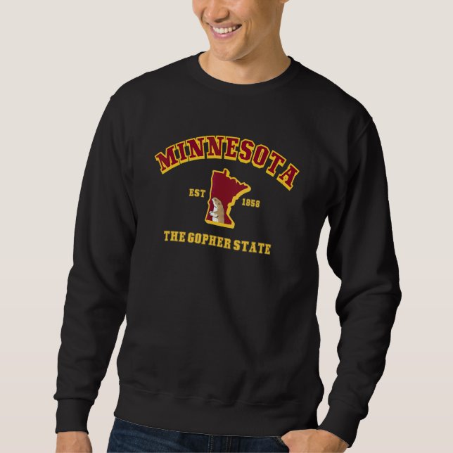 Moletom Clássico Retrô de Minnesota (Frente)
