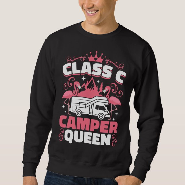 Moletom Classy RV Class C Camper Queen Campside Camping Wo (Frente)