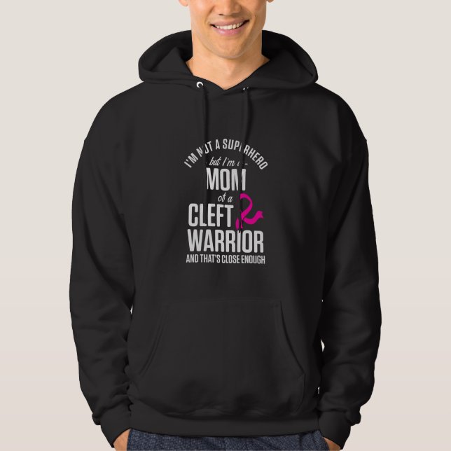 Moletom Cleft Palate Lip Mamãe Herói Forte Consciência (Frente)