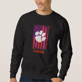 Moletom Clemson Tigers Patriotic Retro American Flag