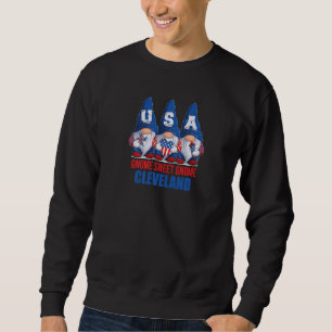 Moletom Cleveland Ohio Gnomo Doce Gnomo Bandeira Americana