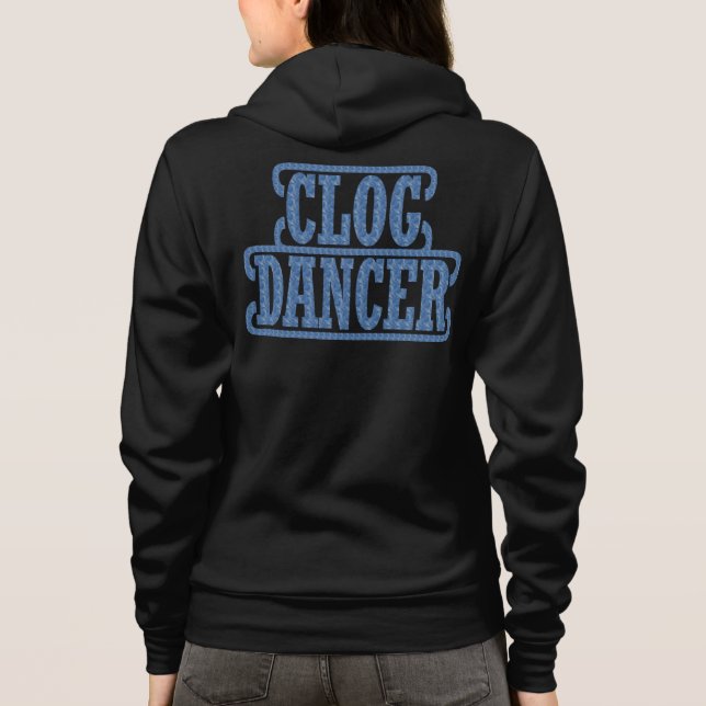 Moletom Clogging Clog Swirls Blue Dancers Typografia (Verso)