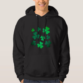 Moletom Clover Shamrock Dia de São Patrício verde irlandês